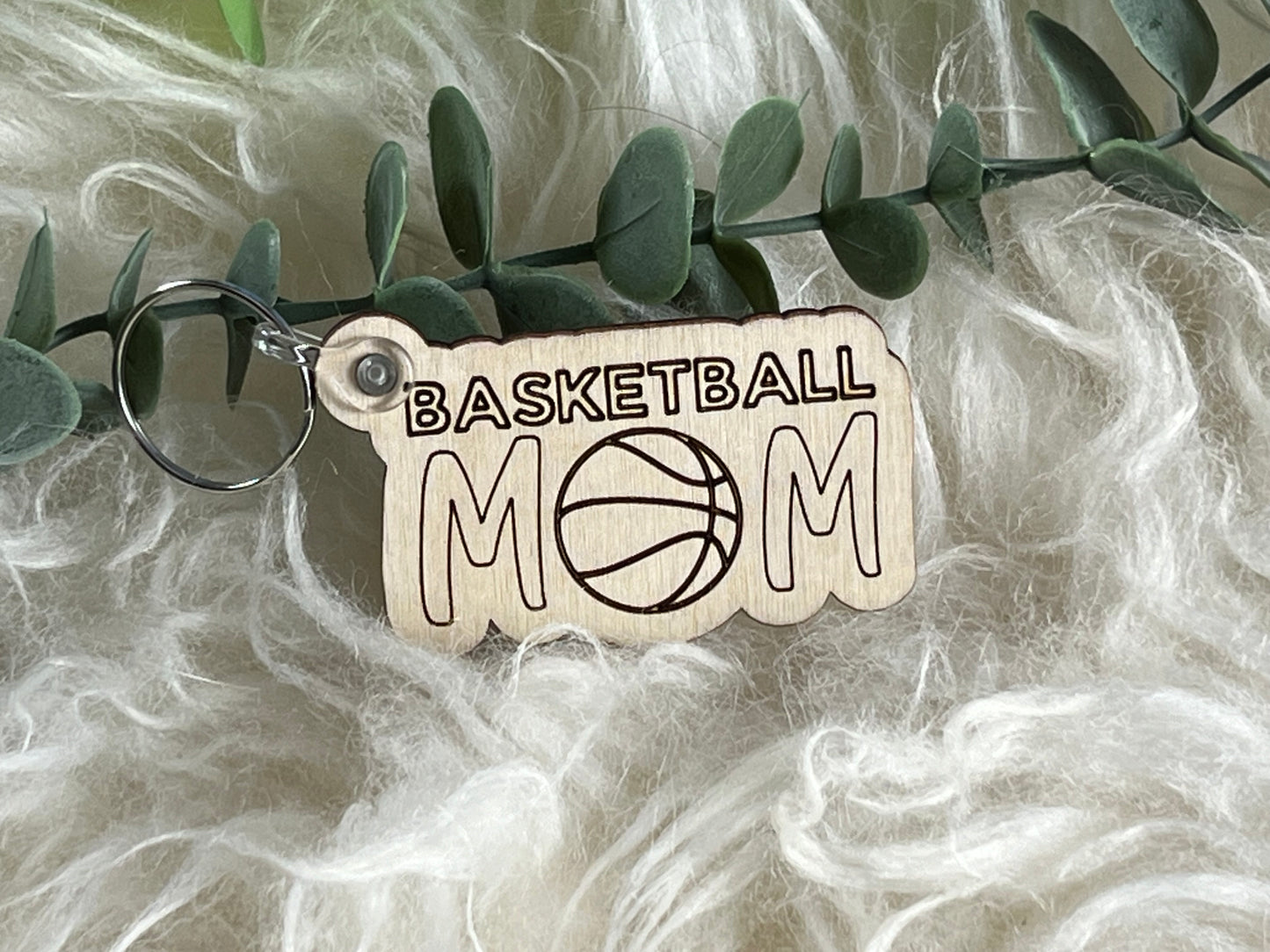 Sports Mom Keychain without Tassel
