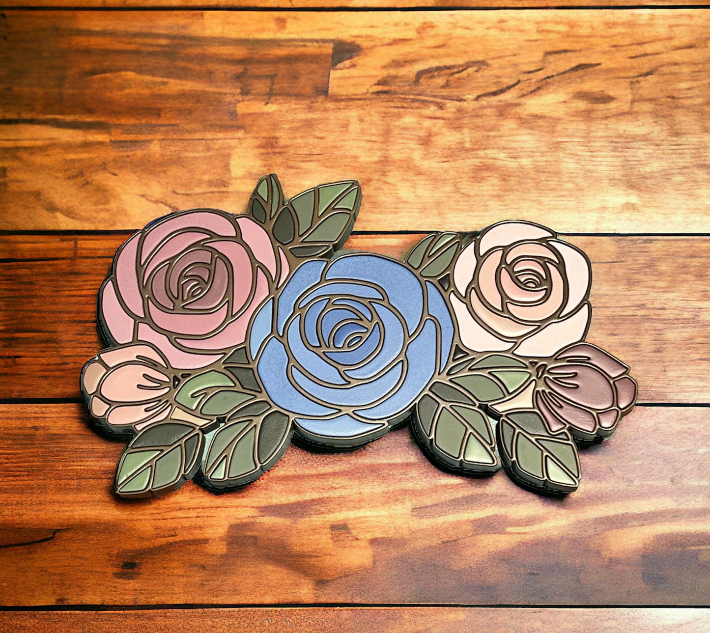 Custom Anniversary Sign - Antlers & Flowers