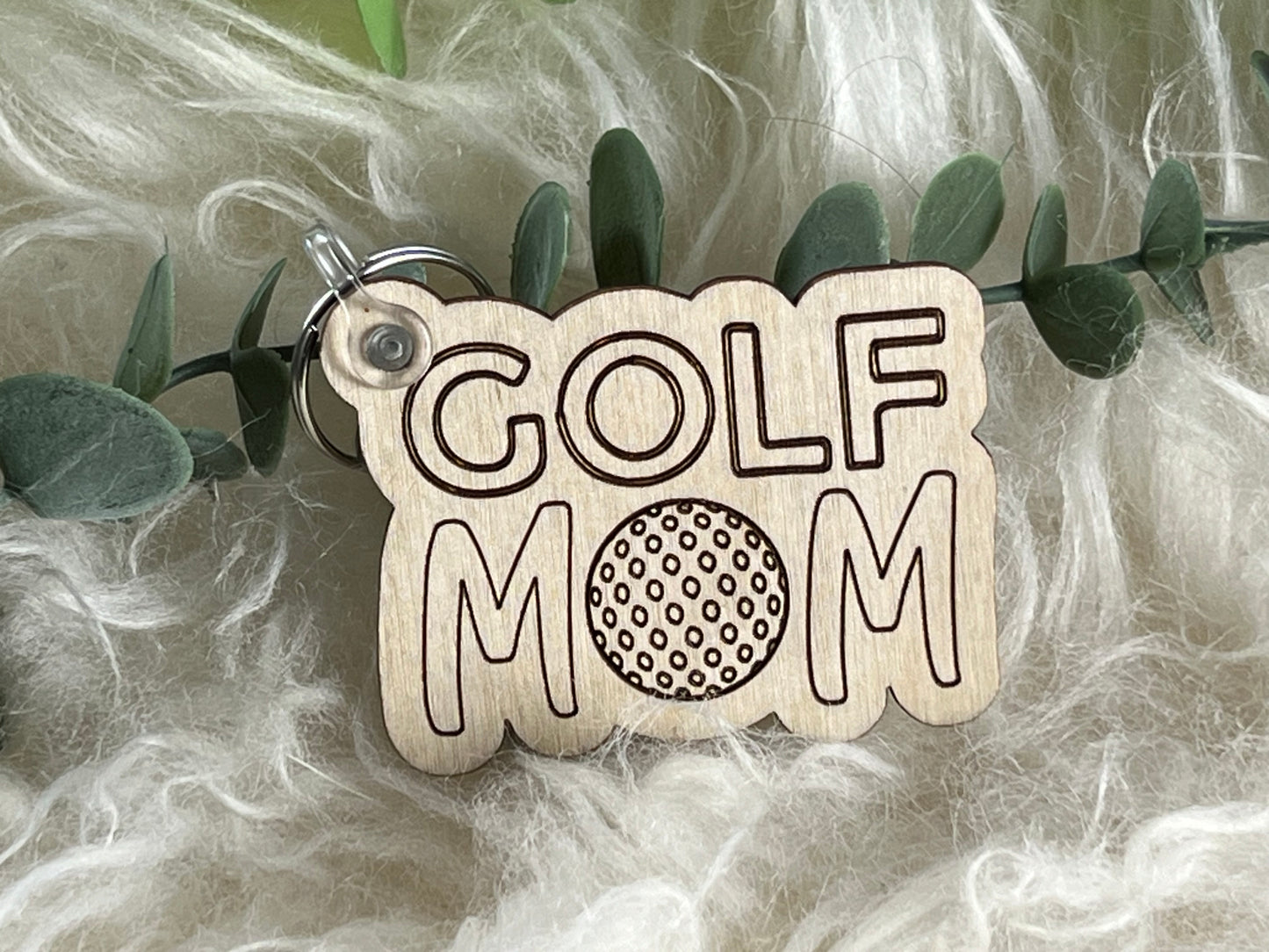 Sports Mom Keychain without Tassel