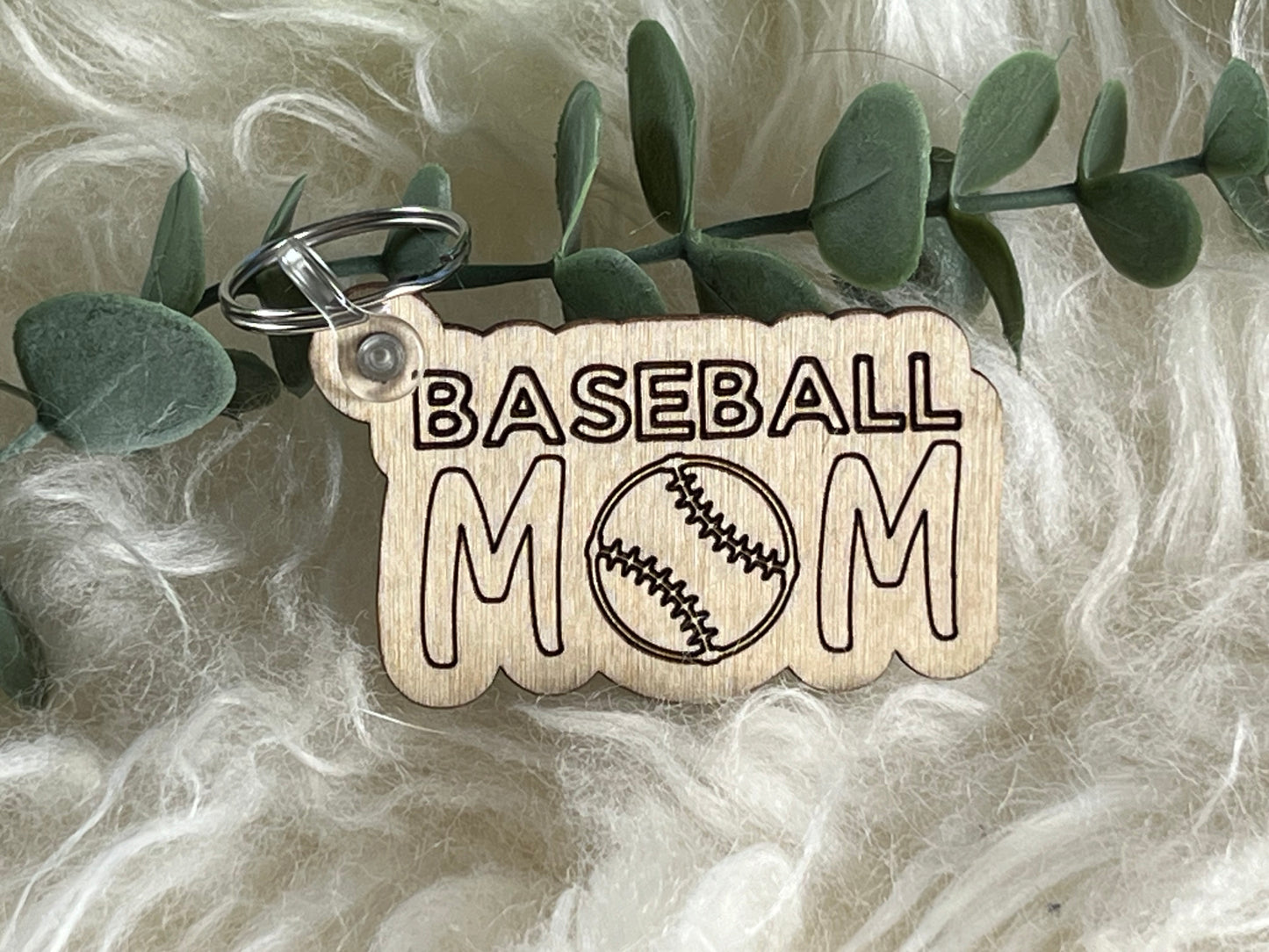 Sports Mom Keychain without Tassel