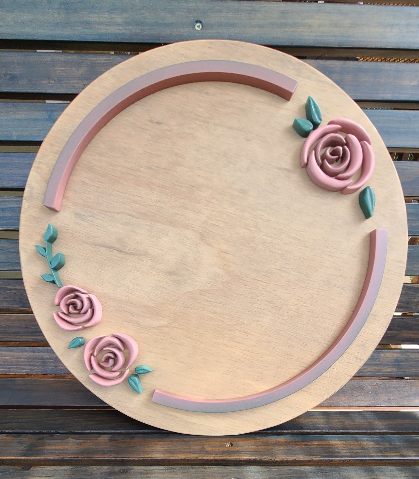 Girly Flower Name Sign - Antique Rose