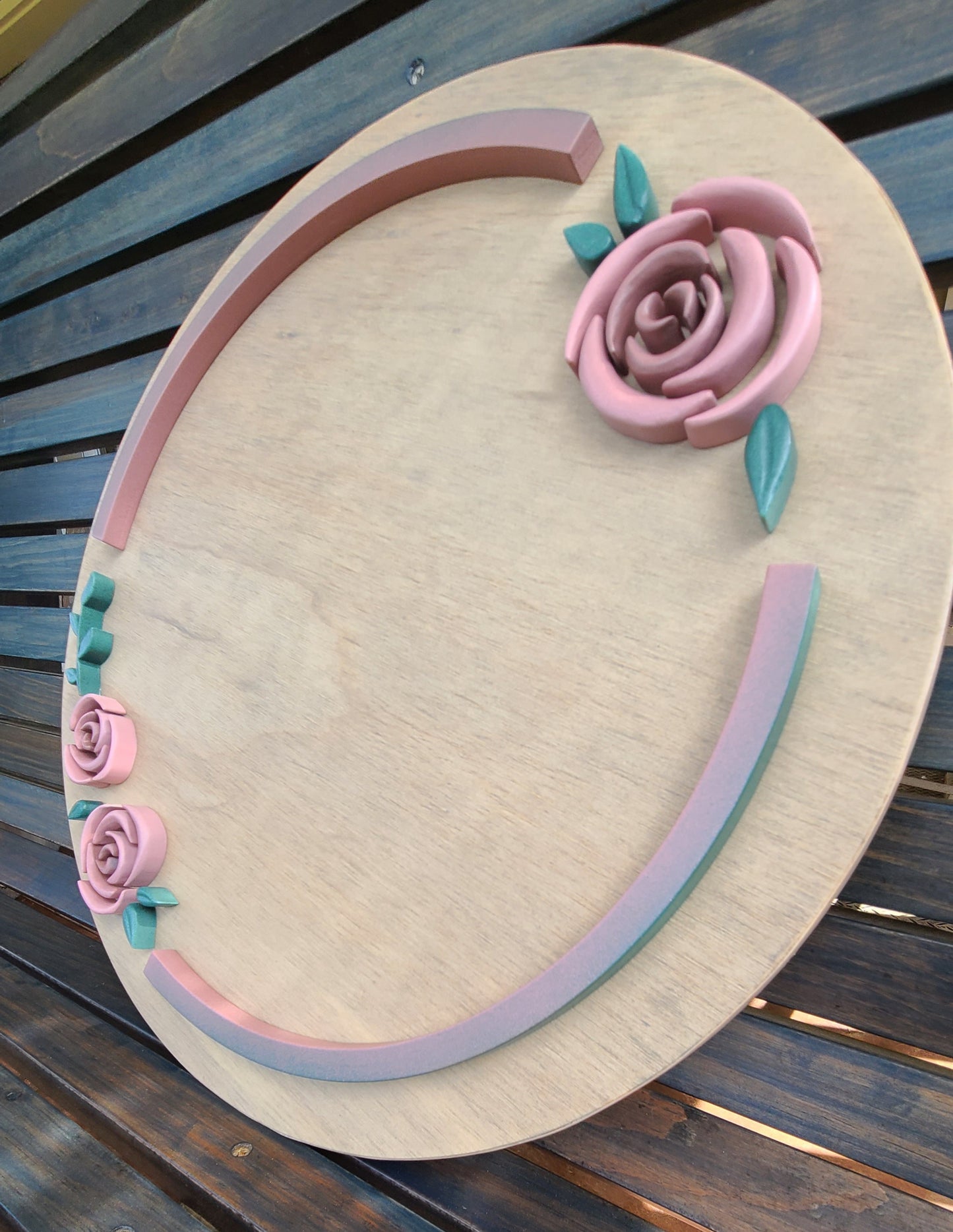 Girly Flower Name Sign - Antique Rose
