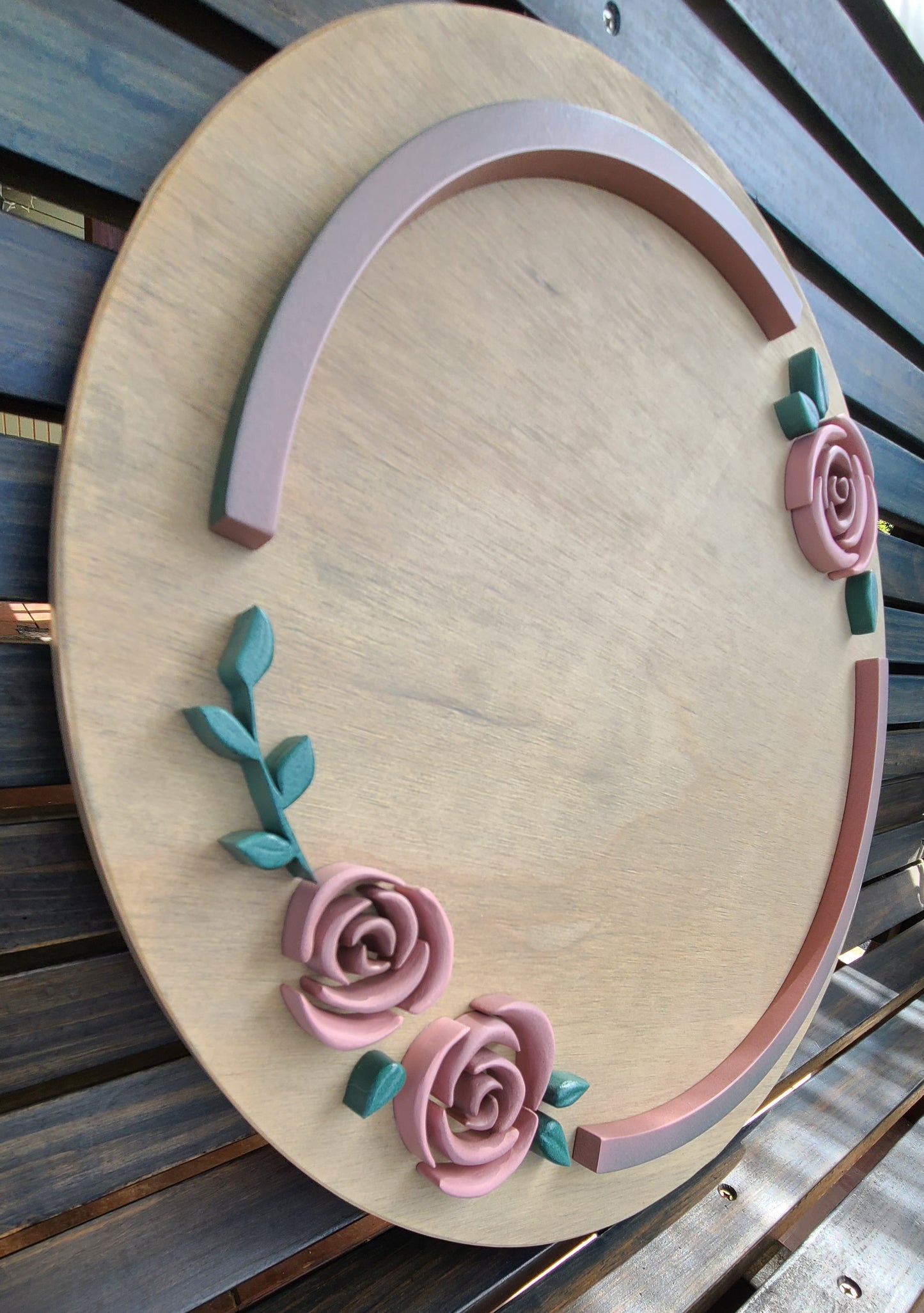 Girly Flower Name Sign - Antique Rose