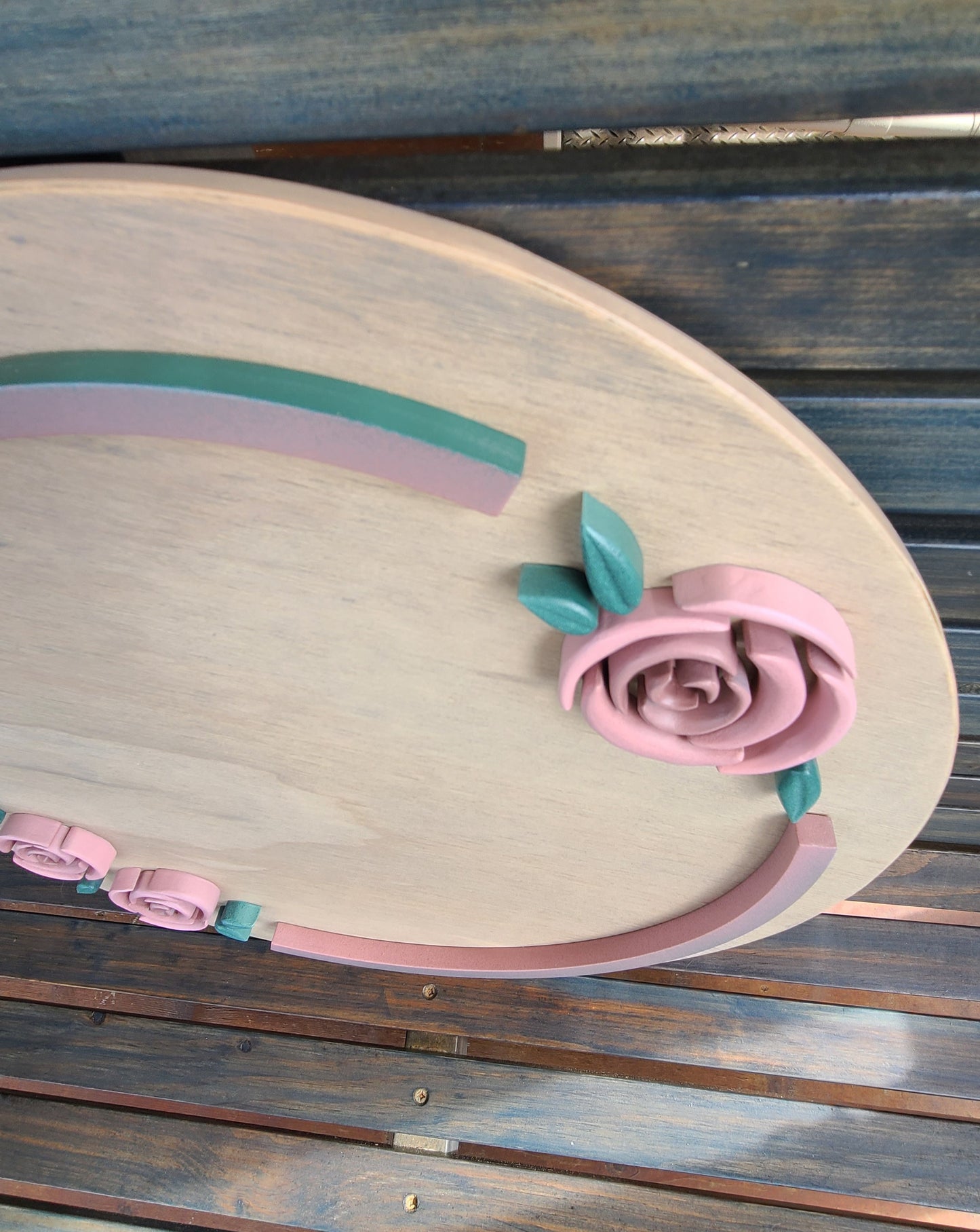 Girly Flower Name Sign - Antique Rose