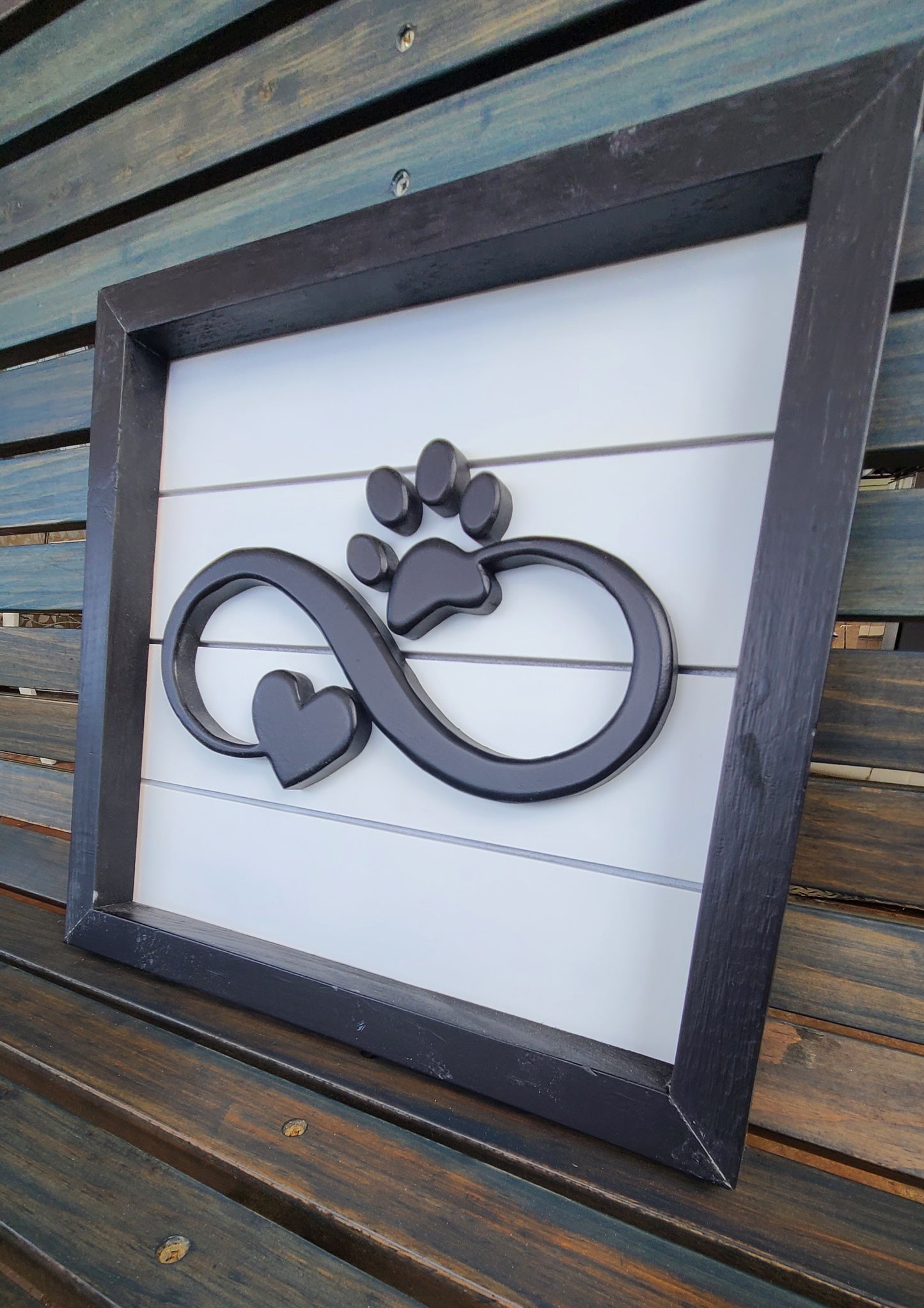 Infinity Heart / Paw - Black