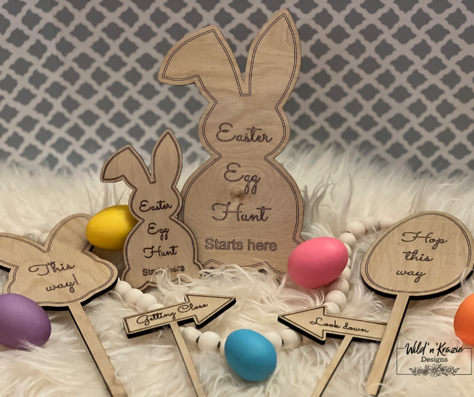 Easter Egg Hunt Markers (set of 11) - Two Sizes
