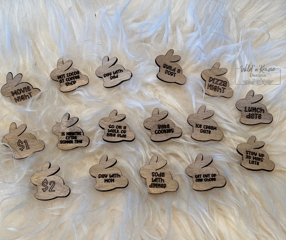 Easter Bunny Tokens (set of 16)