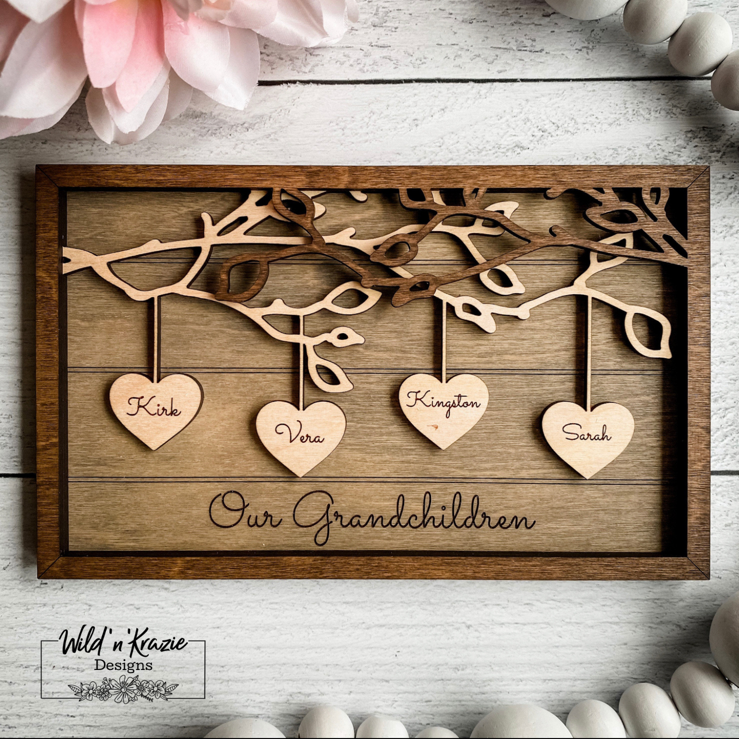 Dangling Heart Family Tree