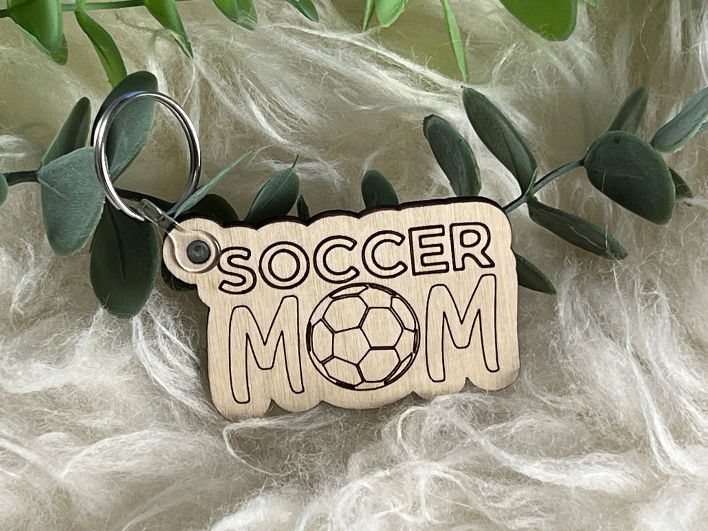 Sports Mom Keychain without Tassel