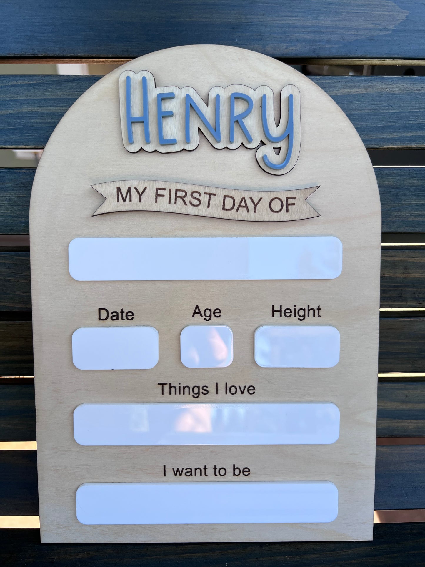 First/Last Day of School Photo Prop - Personalized