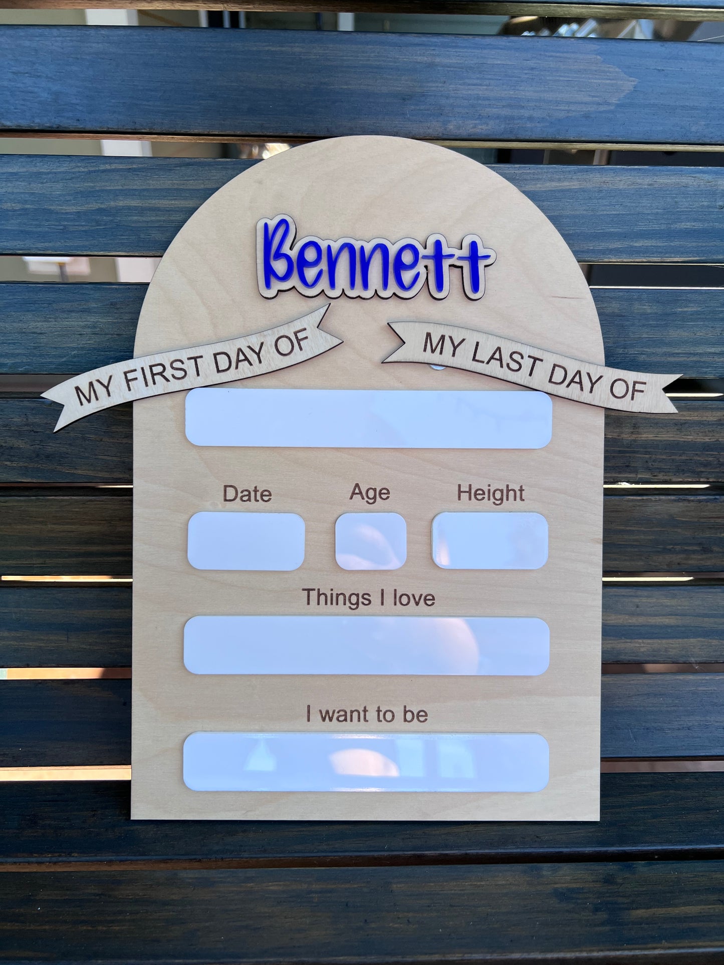 First/Last Day of School Photo Prop - Personalized