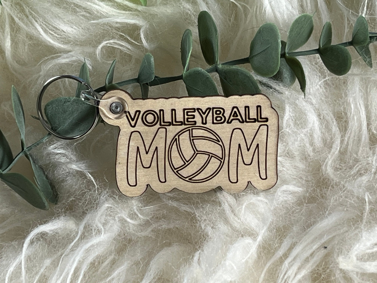 Sports Mom Keychain without Tassel