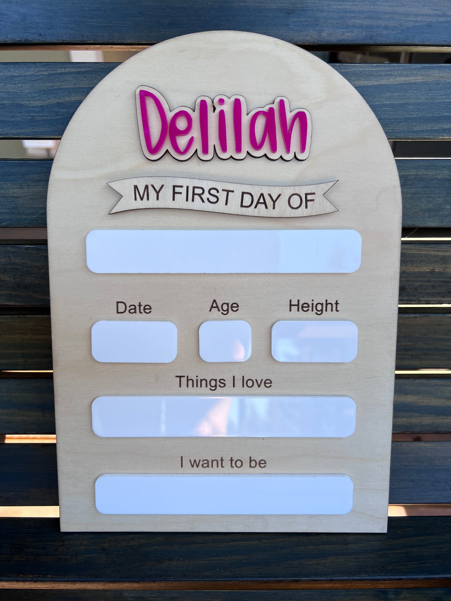 First/Last Day of School Photo Prop - Personalized