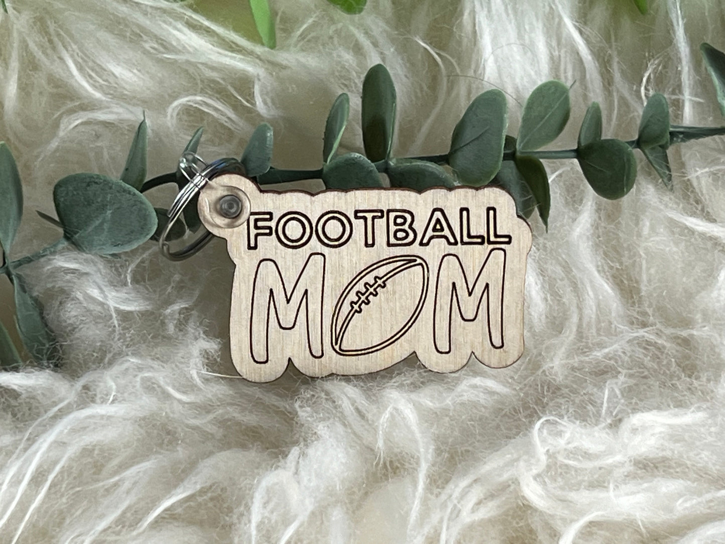 Sports Mom Keychain without Tassel