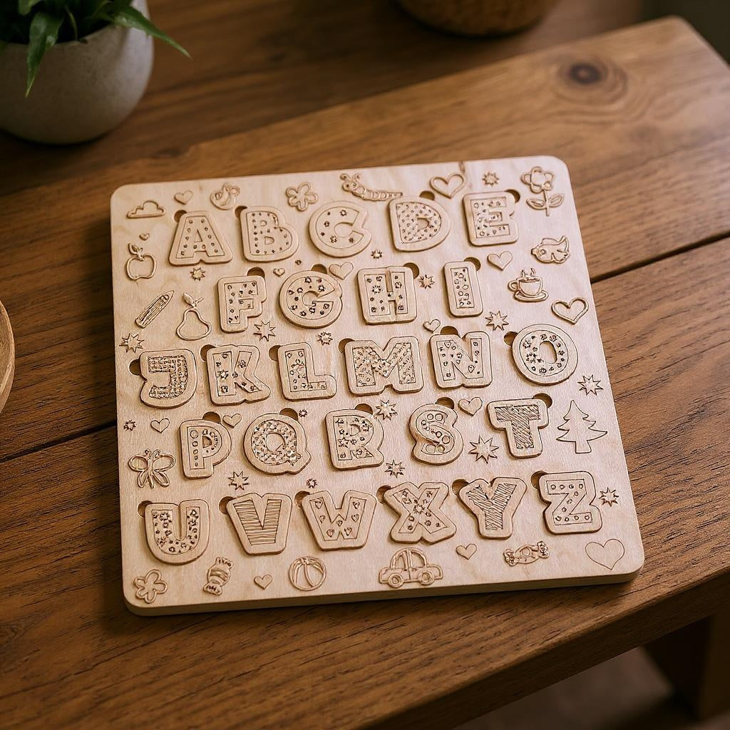 Educational Wooden Puzzles (10" x 10") 🧩