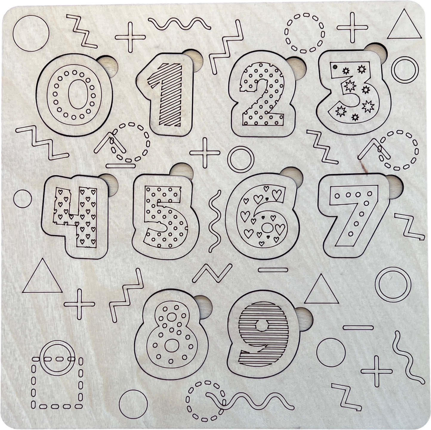 Educational Wooden Puzzles (10" x 10") 🧩