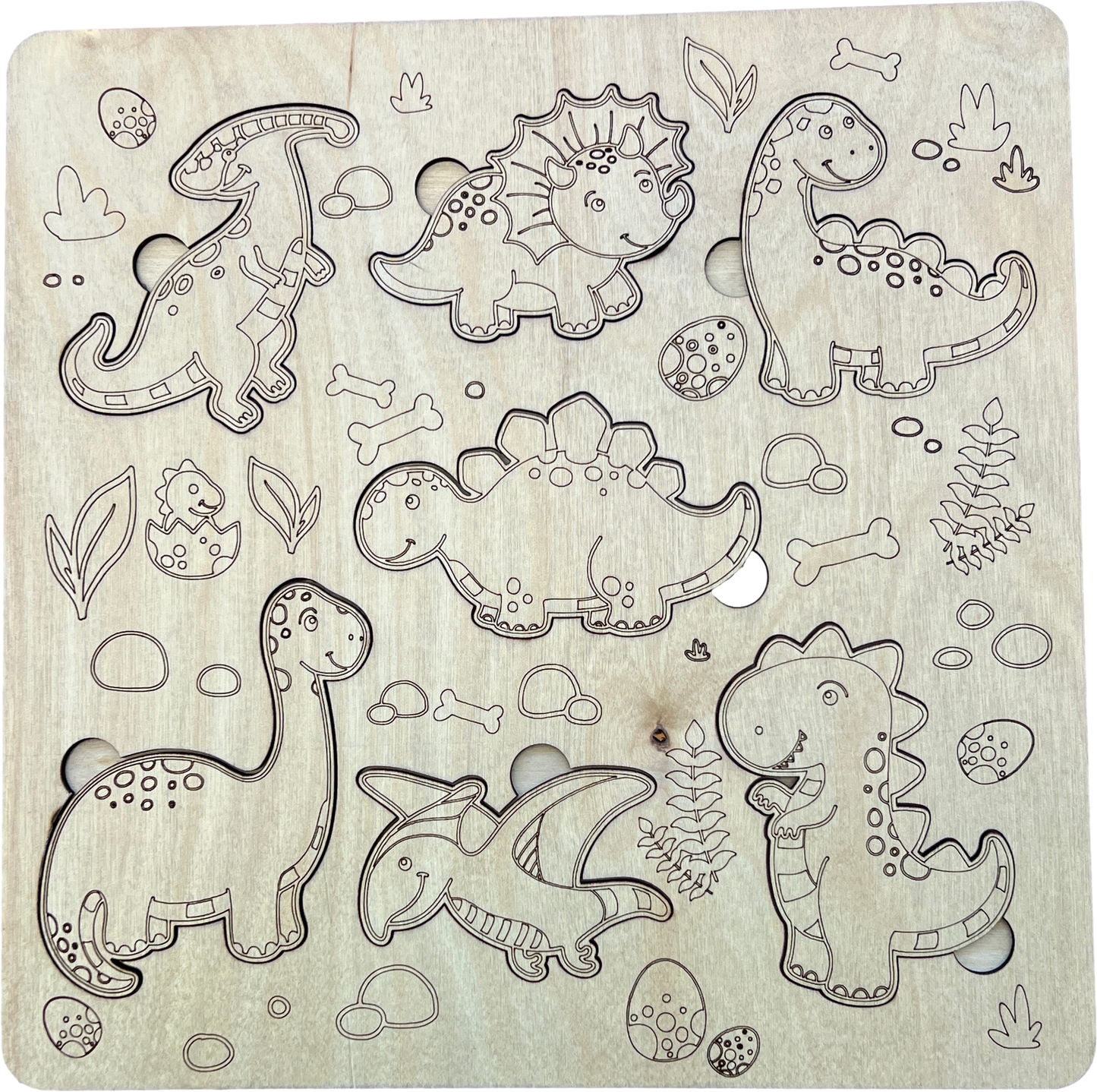 Educational Wooden Puzzles (10" x 10") 🧩