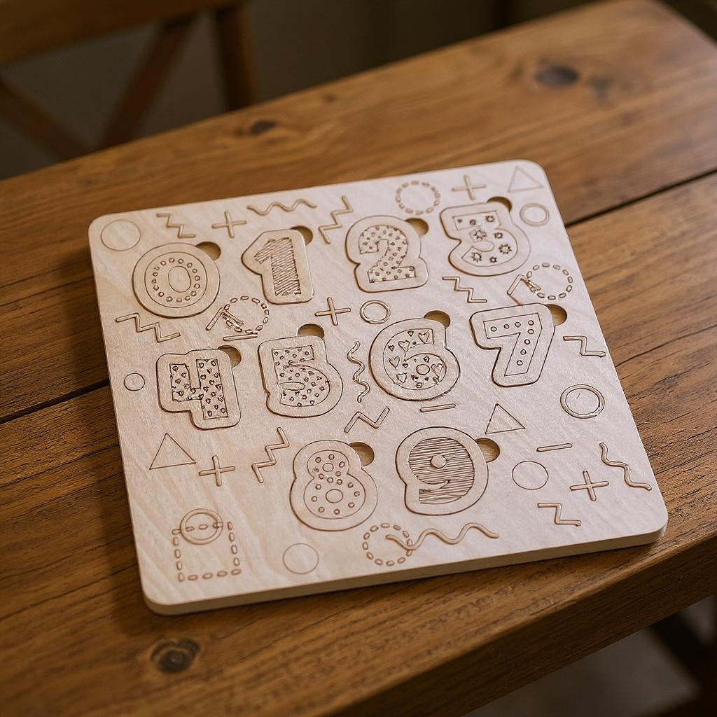 Educational Wooden Puzzles (10" x 10") 🧩