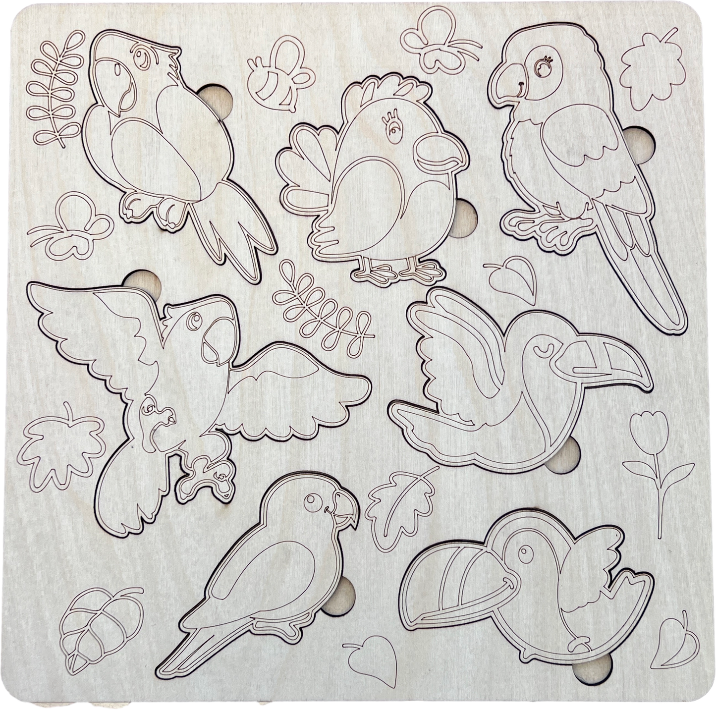 Educational Wooden Puzzles (10" x 10") 🧩