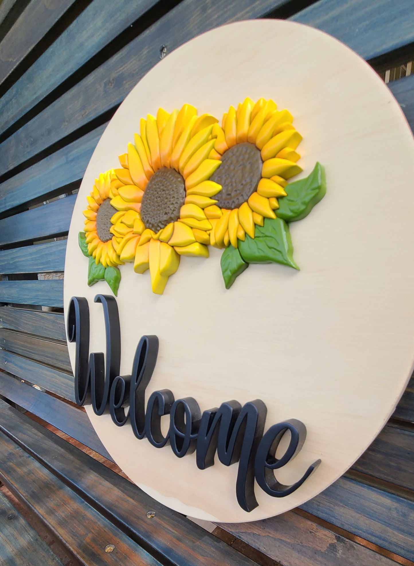 Welcome Sign - Sunflower