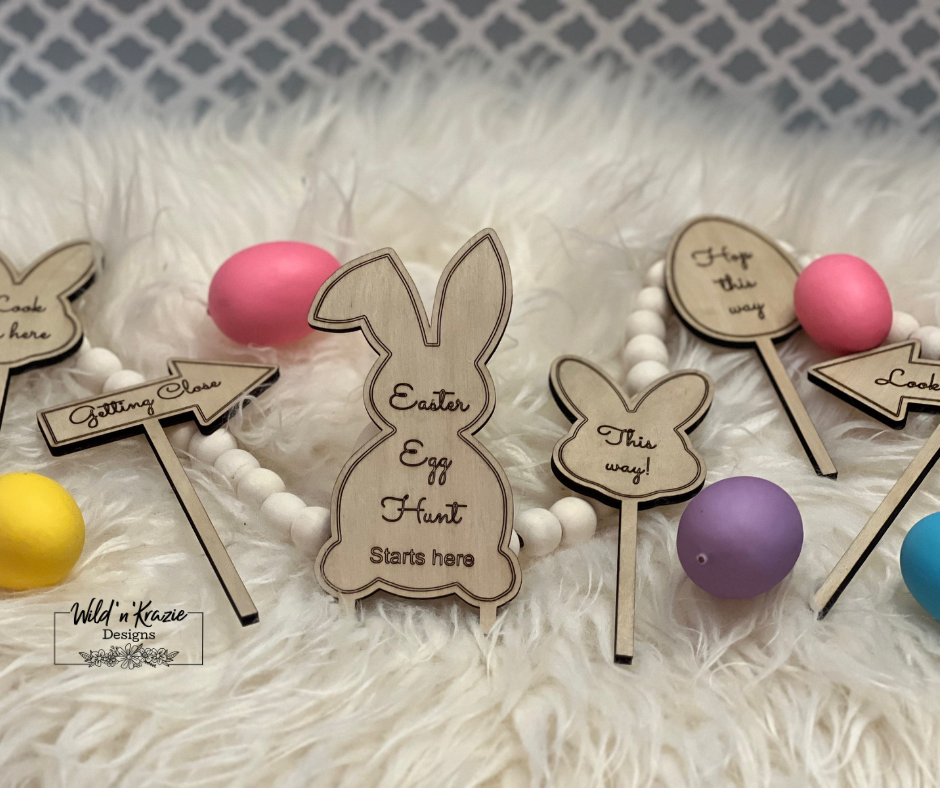 Easter Egg Hunt Markers (set of 11) - Two Sizes