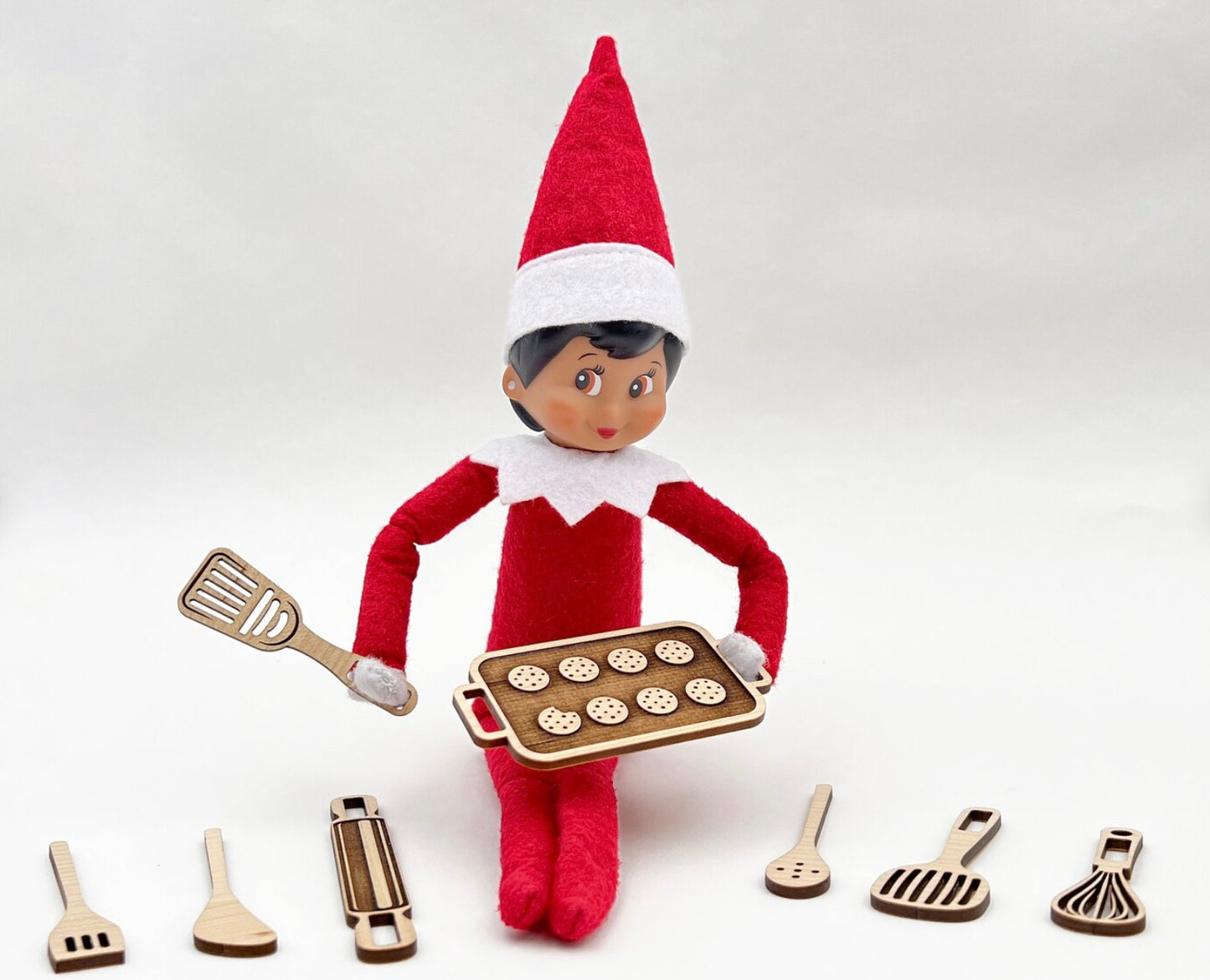 Christmas Elf Kit #8 - Christmas Elf Baking Kit card (Ready to Paint)